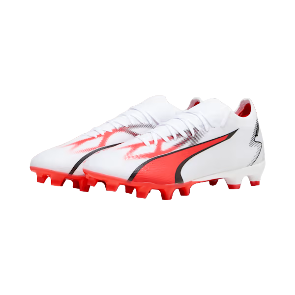 Puma scarpe da calcio da uomo Ultra Match 107347-01 bianco-nero-orchidea