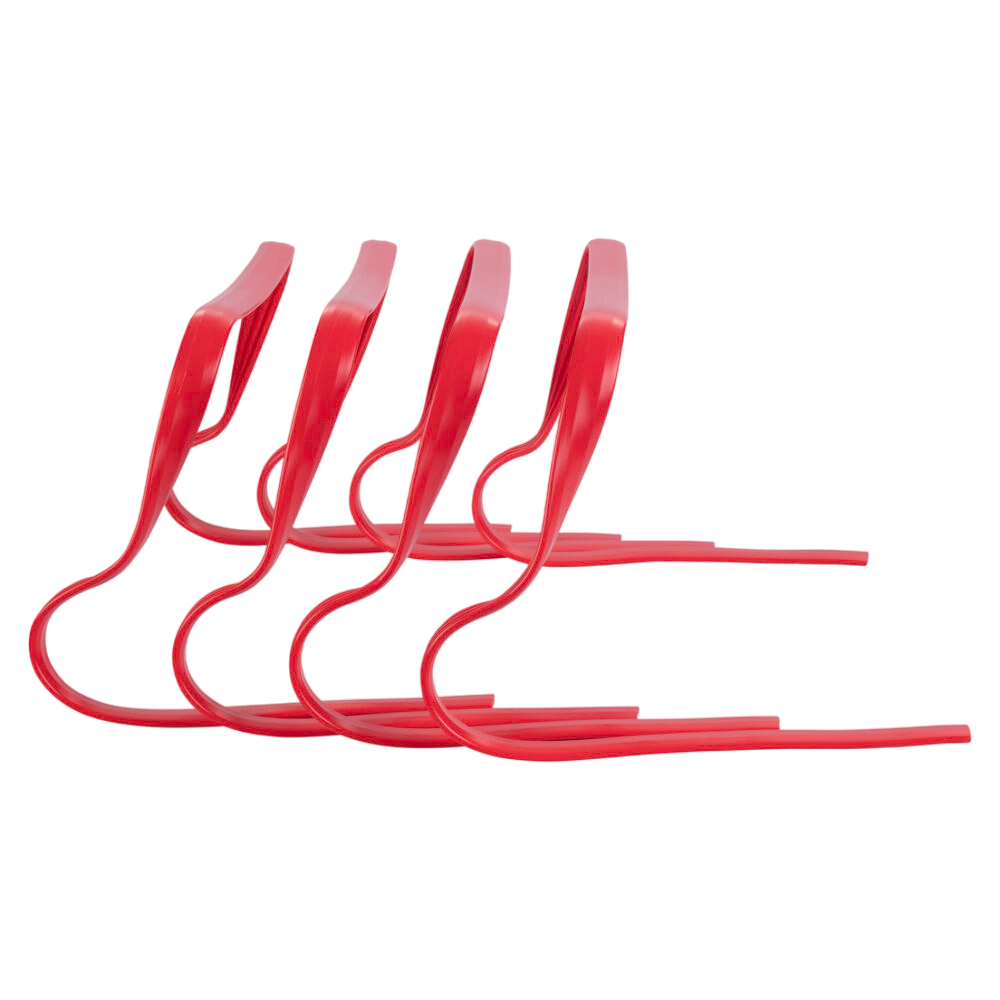 Pure 2Improve Set of 4 28cm Flexible Hurdles P2I361190 red