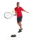 Kit completo Pure 2Improve Solo Tennis Trainer con palline e cavo cinetico estensibile fino a 15m