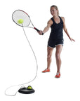 Kit completo Pure 2Improve Solo Tennis Trainer con palline e cavo cinetico estensibile fino a 15m