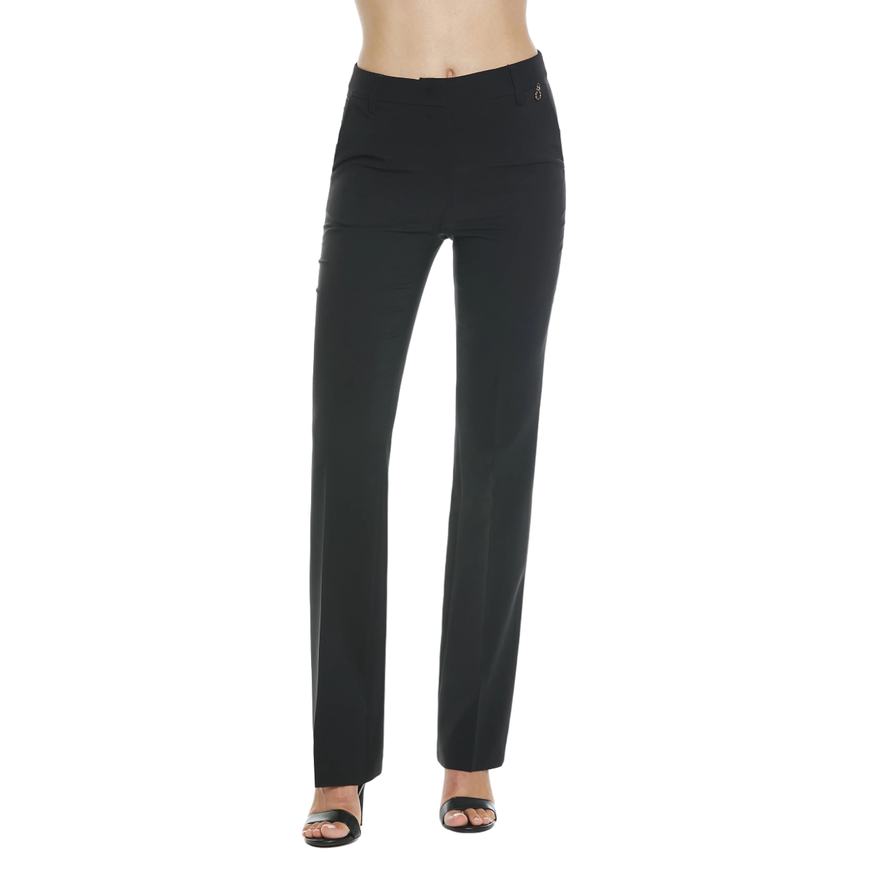 Relish pantalone casual da donna CLOES a vita alta con tasche filetto più francesi RDP2407006061 nero