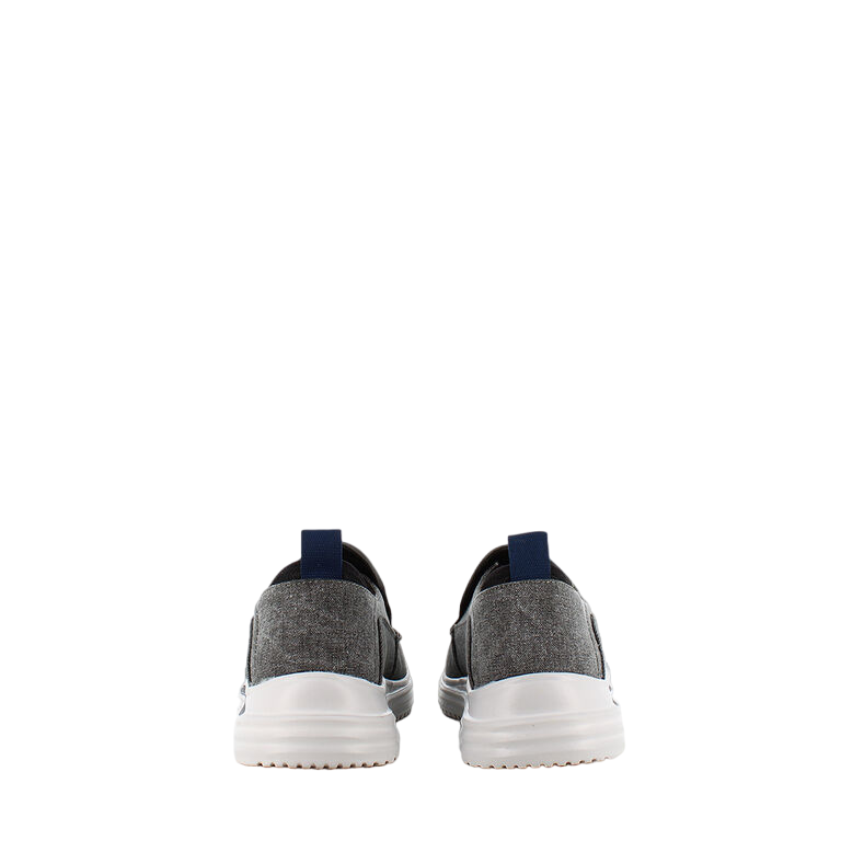 Skechers scarpa casual da uomo in tela Proven Evers 204472/CHAR carbone