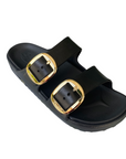 Sandali Skechers Arch Fit Cali Breeze | Comfort Podologico | 111592/BLK nero vista laterale dall'alto