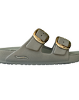 Sandali Skechers Arch Fit Cali Breeze | Comfort Podologico | 111592/OLV oliva vista laterale esterno