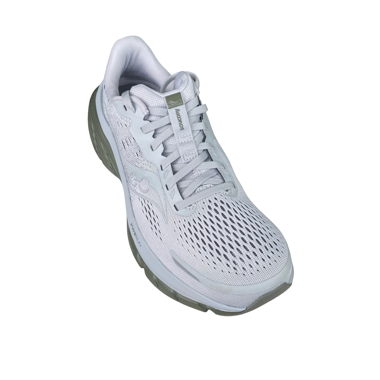 Vista dall'alto Saucony Guide 18 S20998-105 nuvola-oliva con tecnologia FORMFIT