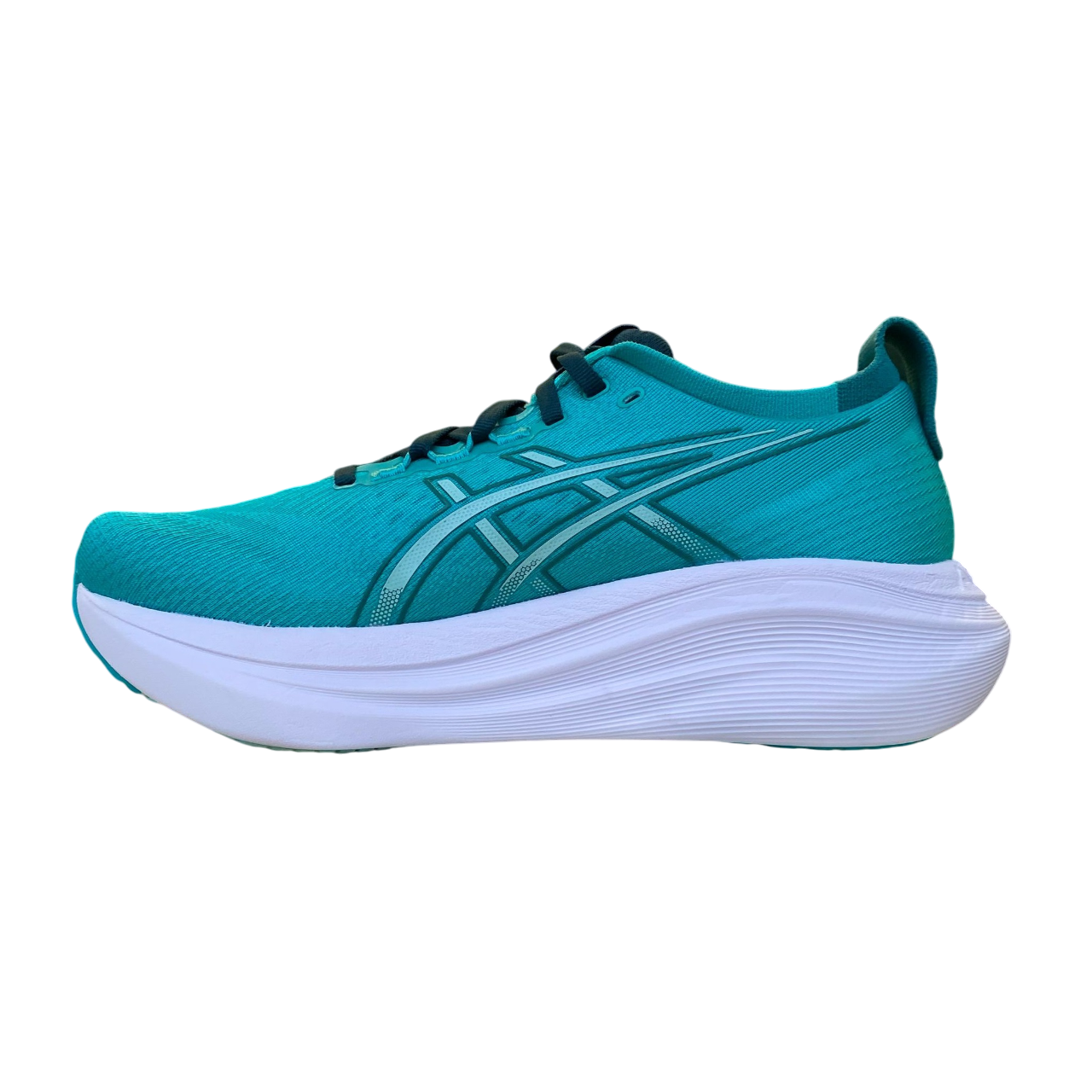 Asics scarpa da corsa da uomo Gel Nimbus 27 1011B958-400 verde acqua-verde