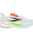 Scarpe da running Brooks Ghost 17 modello 110442 1D 112 in colorazione bianco, rosa e verde per uomo