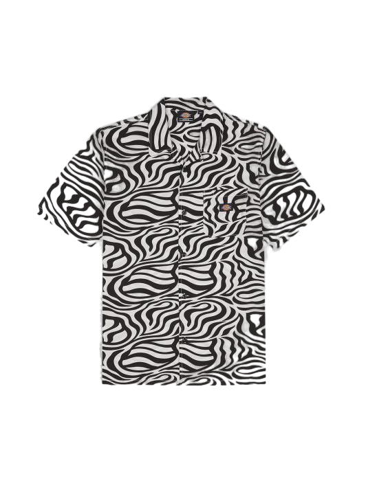 Dickies Men's short sleeve shirt Clackamas DK0A4Y7JF311 cloud zebra