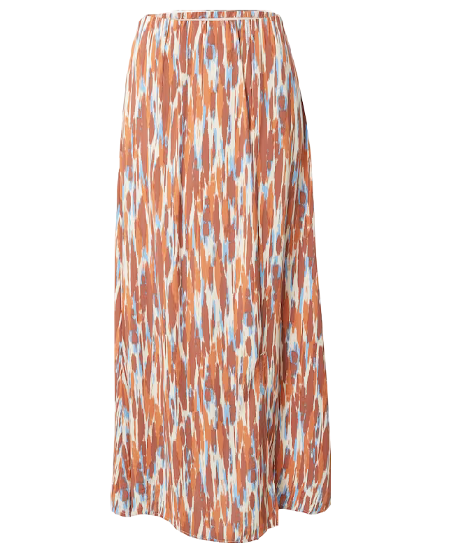 b.young women's medium length skirt Bymmjoella Slit Skirt 20812914 201900 sunburn mix