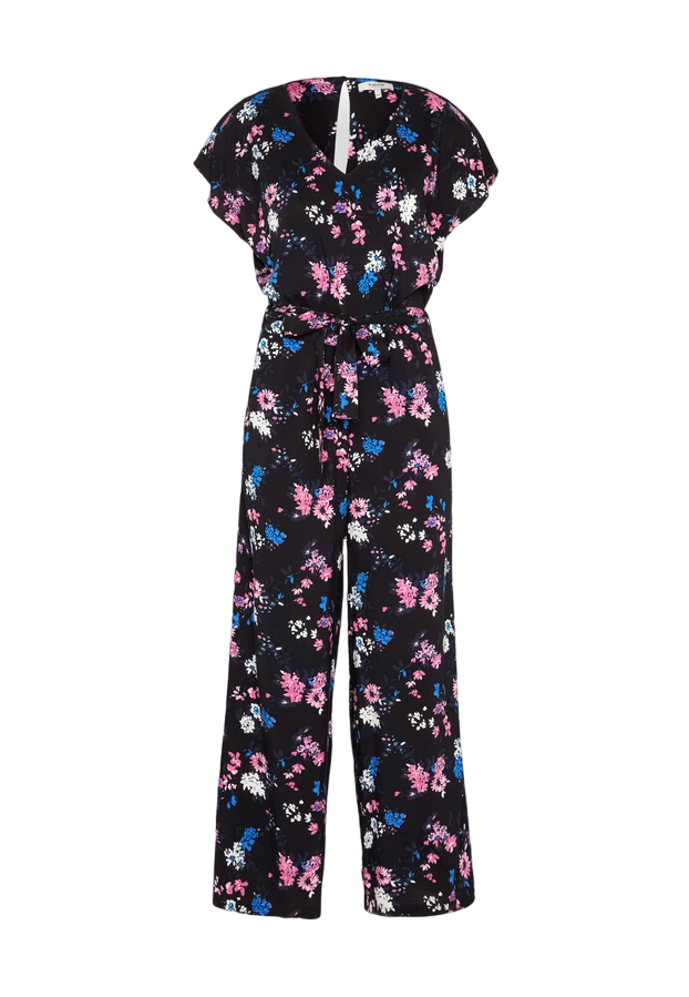 b.young Women's casual jumpsuit with V-neck Bymmjoella Jumpsuit 20811294 200453 black mix