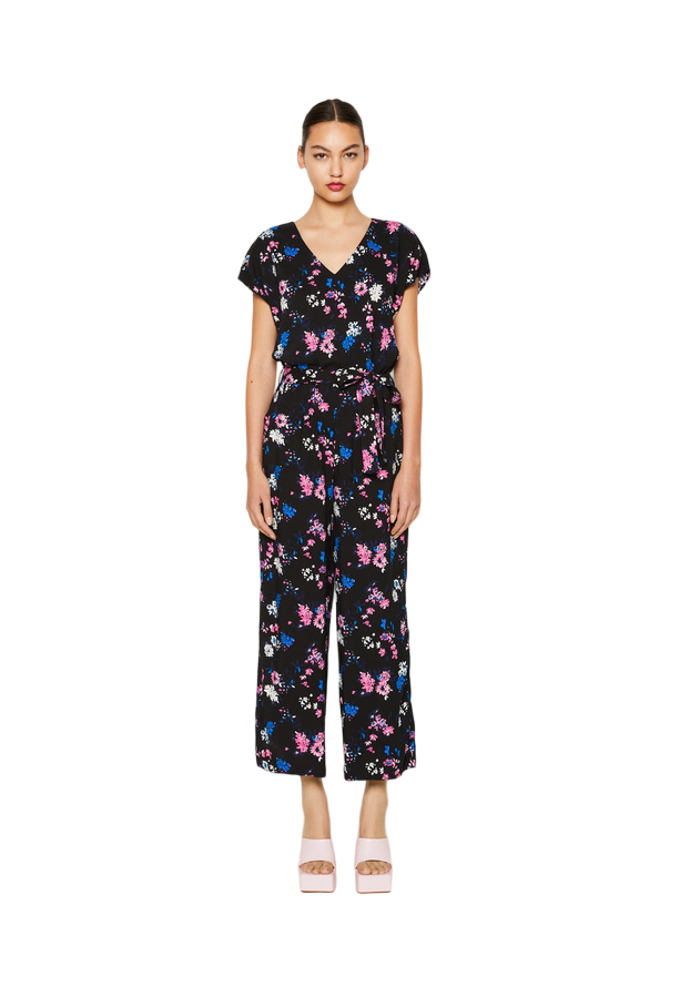 b.young Women's casual jumpsuit with V-neck Bymmjoella Jumpsuit 20811294 200453 black mix