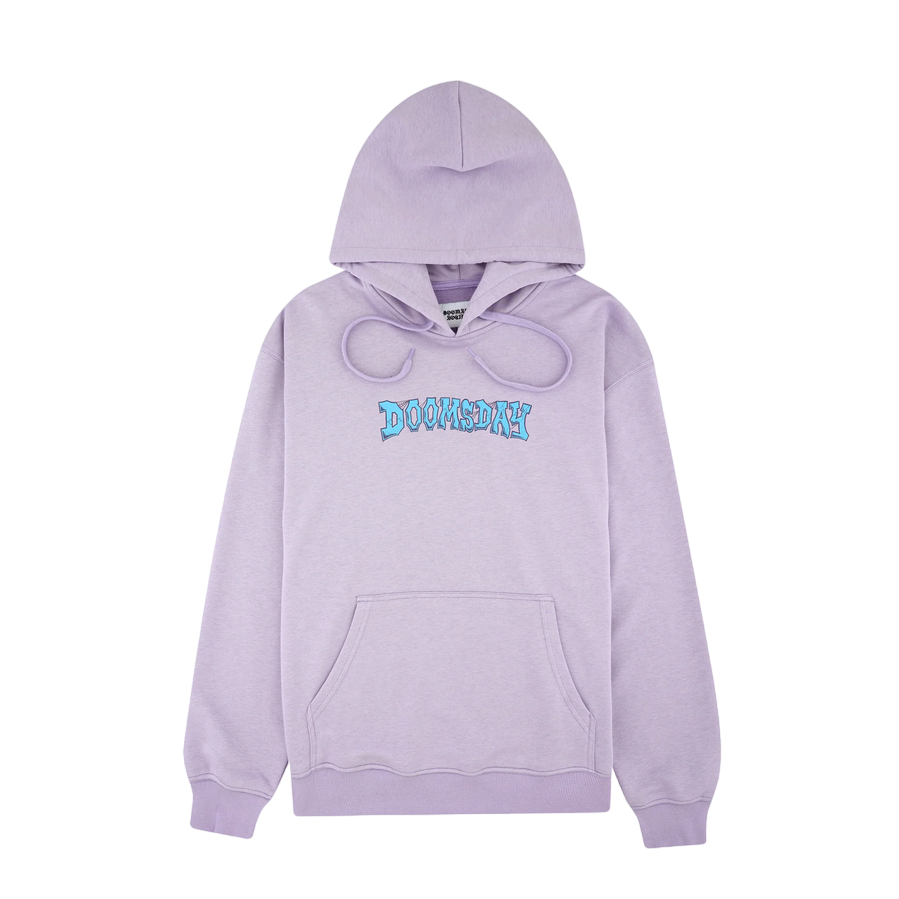 Doomsday Felpa con cappuccio e trasca a marsupio Crush Hoodie YHY0092LIL lilla