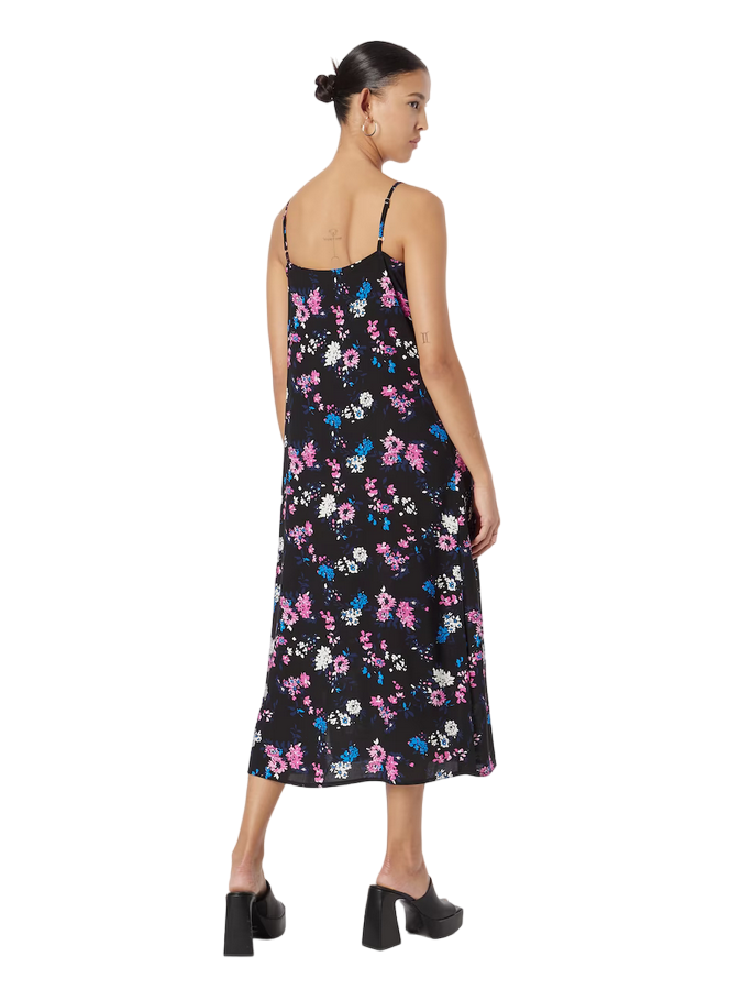 B.young women's dress with braces Slip Dress 20811227 200453 black mix