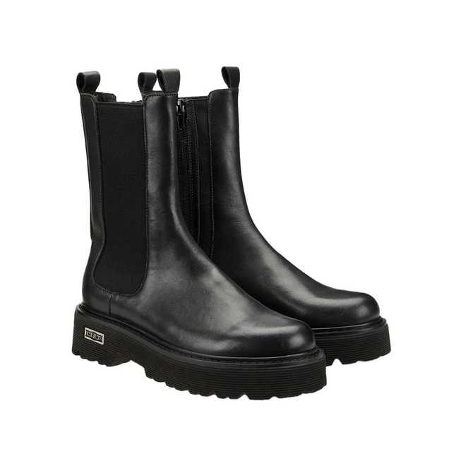 Cult high Beatles amphibious women's ankle boot with 20cm shaft and 5cm sole Slash 3267 CLW326700 black