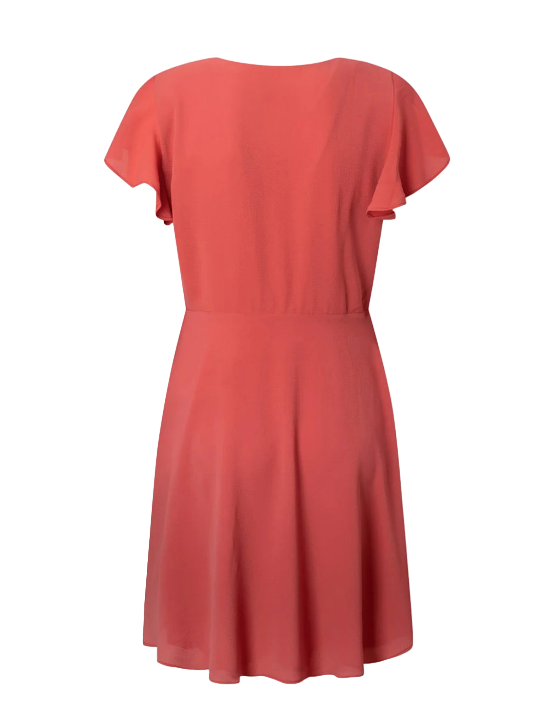 Pepe Jeans Women's dress with crossed neckline Patrizia PL953269 217 red