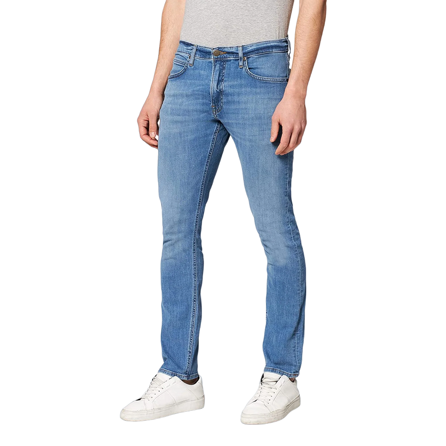 Lee pantalone Jeans da uomo a vita media Luke L719NLLT blu chiaro