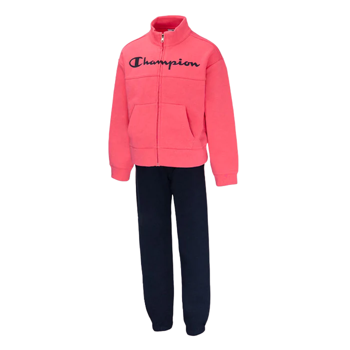 Champion tuta sportiva da ragazza con felpa a cerniera intera 404921 PS083 rosa-blu