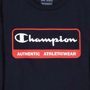 Champion T-shirt manica lunga da ragazzo 306518 BS501 blu