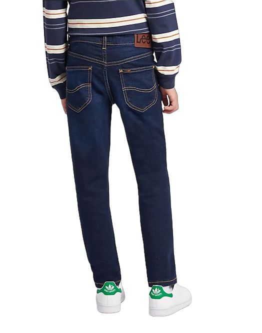 Lee Kids pantalone jeans 5 tasche da ragazzo Luke LEE0014T blu scuro
