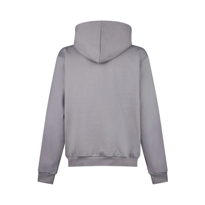 Phobia men's sweatshirt with hood and white embroidered lightning PH00427BLACK grey