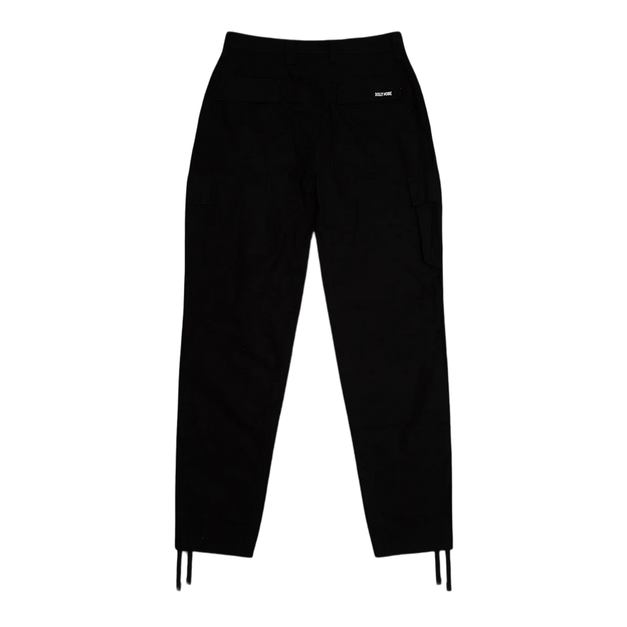 Dolly Noire trousers with lace in Ripstop Cargo pa126-pu-01 black