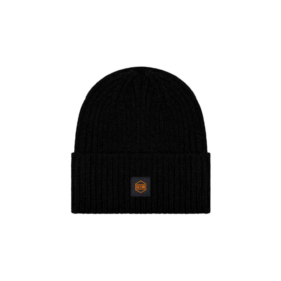 Dolly Noire cappellino a cuffia Logo Label Beanie BE333-HF-01 nero-arancio