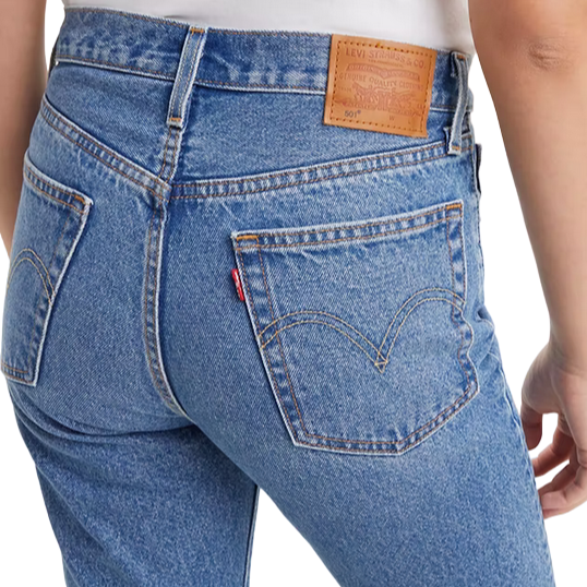 Levi's pantalone corto jeans da donna 501 cropped 362000236 blu medio