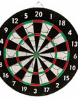 Abbey Set Bersaglio bifacciale a muro Darts Flock II 52AL con 6 freccette, superficie in flock anti-rimbalzo e design bifacciale per doppio divertimento