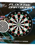 Abbey Set Bersaglio bifacciale a muro Darts Flock II 52AL con 6 freccette, superficie in flock anti-rimbalzo e design bifacciale per doppio divertimento