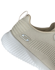 Sneakers Skechers Bobs Squad Tough Talk 32504 colore naturale, calzature donna leggere e confortevoli - dettaglio logo