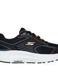 Profilo esterno Skechers GO RUN Consistent 2.0 nero con logo GO RUN e design tecnico per running