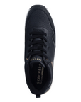 Skechers Million Air Hotter Air | Sneakers Donna Nero Comfort 155399 alto