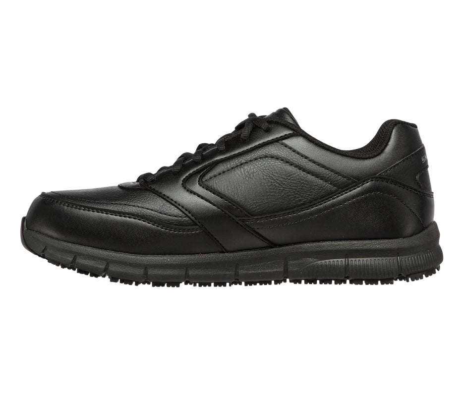 Skechers Scarpa Lavoro Nampa SR 77156EC/BLK Nero: Comfort e Sicurezza in un Look Sportivo - laterale