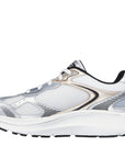 Skechers Scarpe Running Donna GO RUN Consistent 2.0 Volt 128633/WSBK Bianco - LATERALE INTERNO