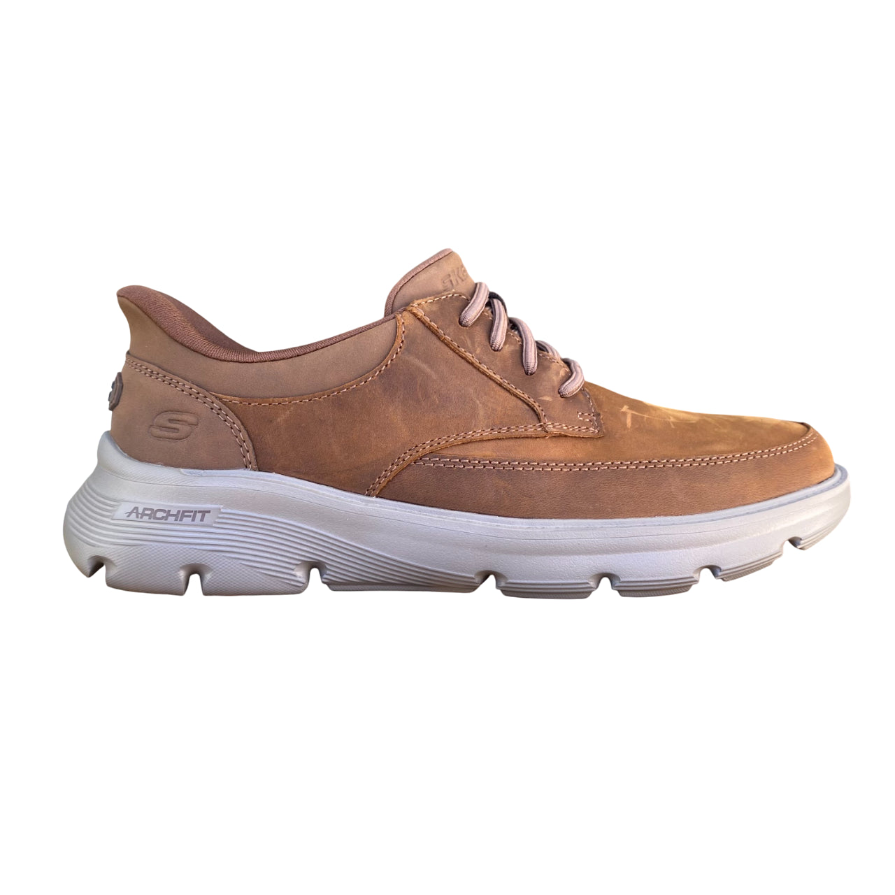 Skechers Scarpe Uomo Arch Fit Garza Slip-ins Marroni 205517/CDB