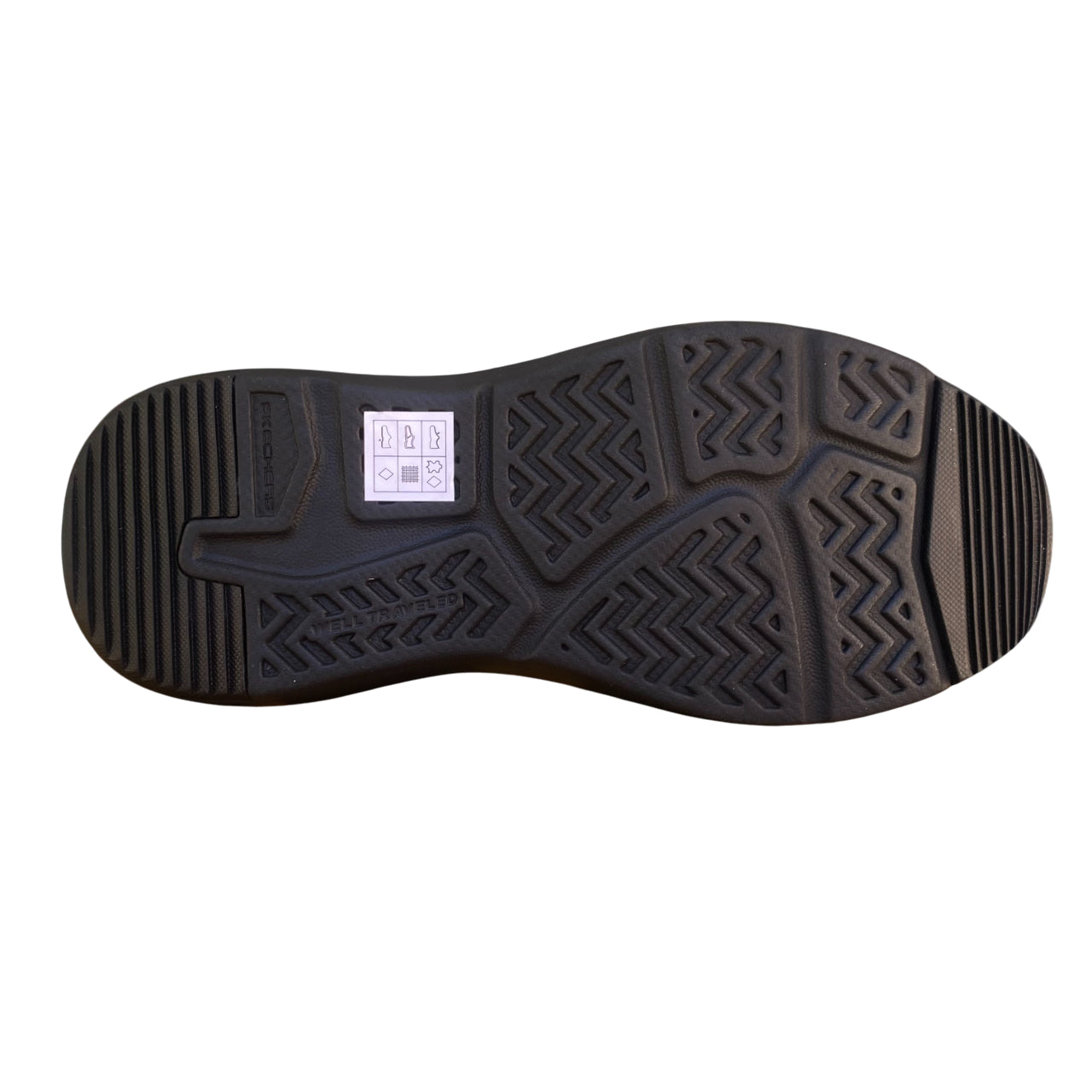 Skechers Scarpe Uomo Relaxed Fit: Parson – Ederic Nere 205175/BLK - suola