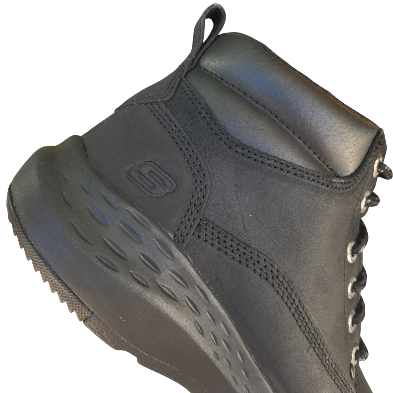 Skechers Scarpe Uomo Relaxed Fit: Parson – Ederic Nere 205175/BLK - tallone