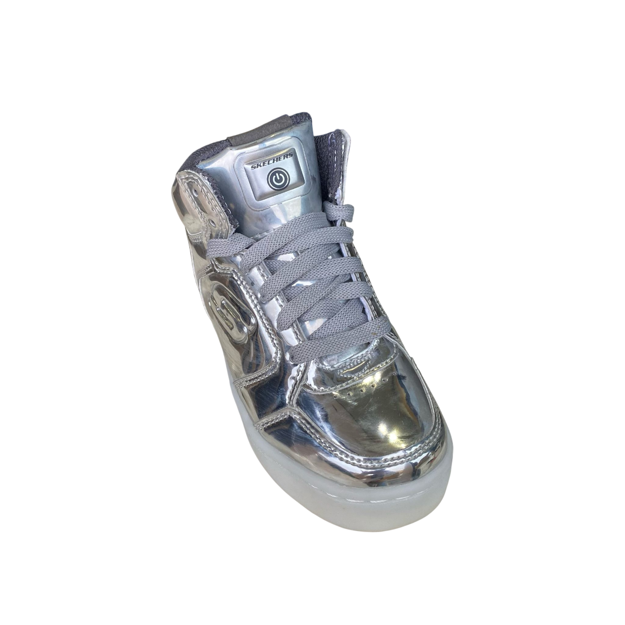 Skechers scarpa alta da ragazza con le luci Energy Lights 90603L SIL argento