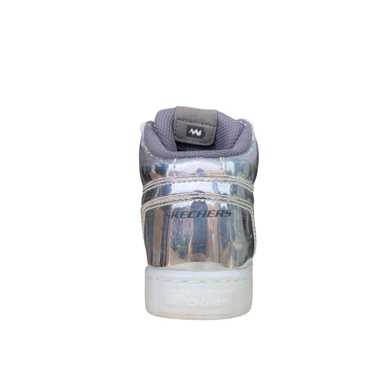 Skechers scarpa alta da ragazza con le luci Energy Lights 90603L SIL argento
