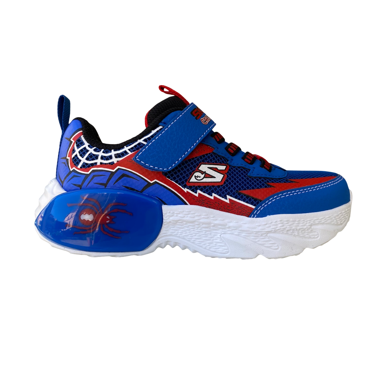 Skechers scarpa da ginnastica da bambino Creature Crawlers 402120L/BLRD blu-rosso