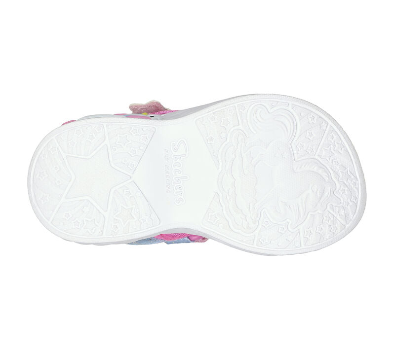 Skechers sandalo da bambina Unicorn Dreams Majestic Bliss 302682N/PKMT rosa/multicolore