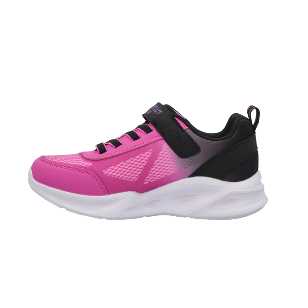 Skechers scarpa da ginnastica con luci da bambina Sola Glow Ombre Deluxe 303714L/BKHP nero-rosa