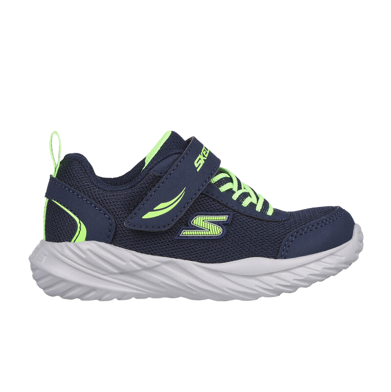 Skechers scarpa da ginnastica da bambino Nitro Sprint Rowzer 407308N/NVLM blu-lime