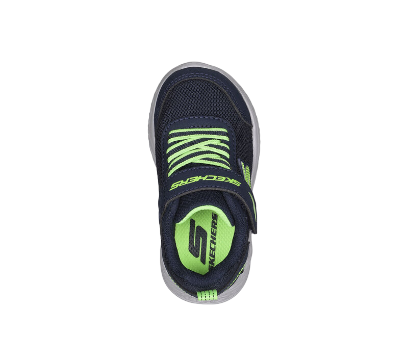 Skechers scarpa da ginnastica da bambino Nitro Sprint Rowzer 407308N/NVLM blu-lime