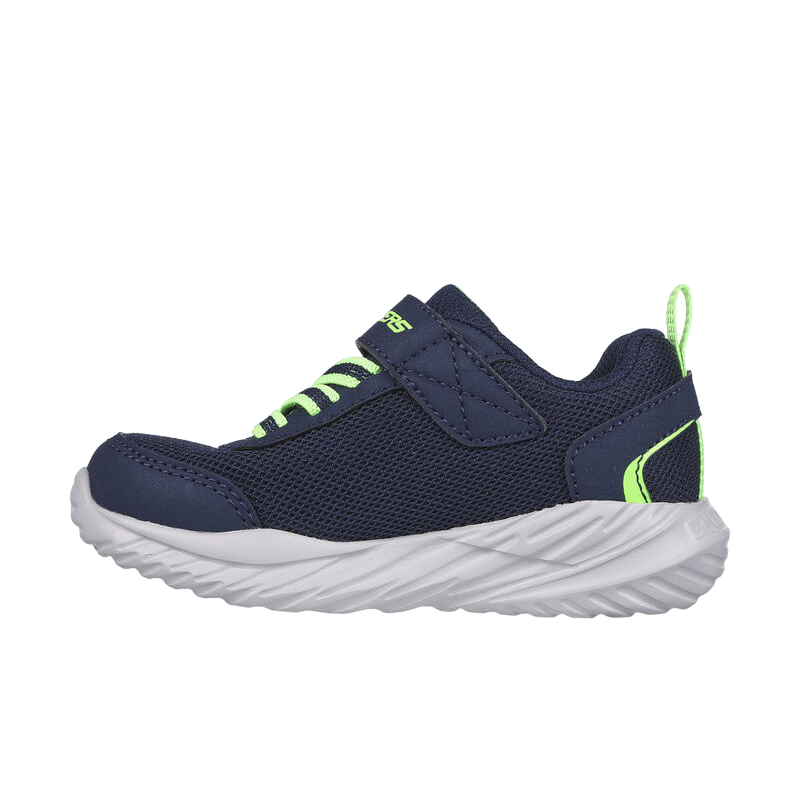 Skechers scarpa da ginnastica da bambino Nitro Sprint Rowzer 407308N/NVLM blu-lime