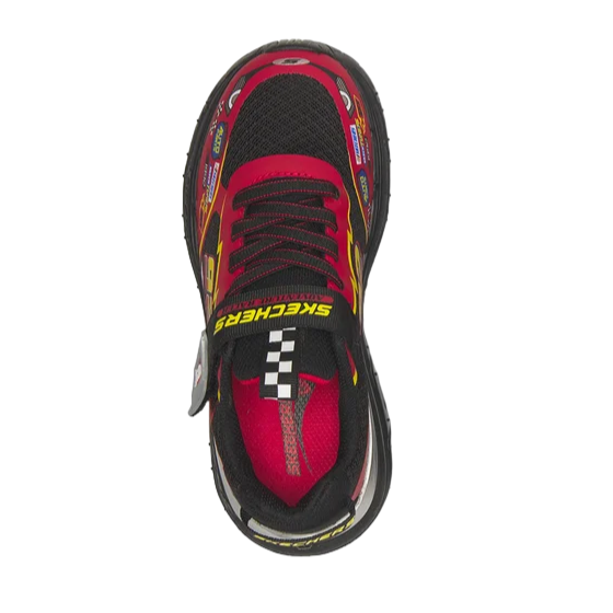 Skechers scarpa da ginnastica da bambinoTraks 402303L/BKRD rosso-nero