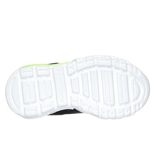 Skechers scarpa da ginnastica da bambino con luci S Lights Flex-Glow Bolt 400138N/BKBL nero-blu
