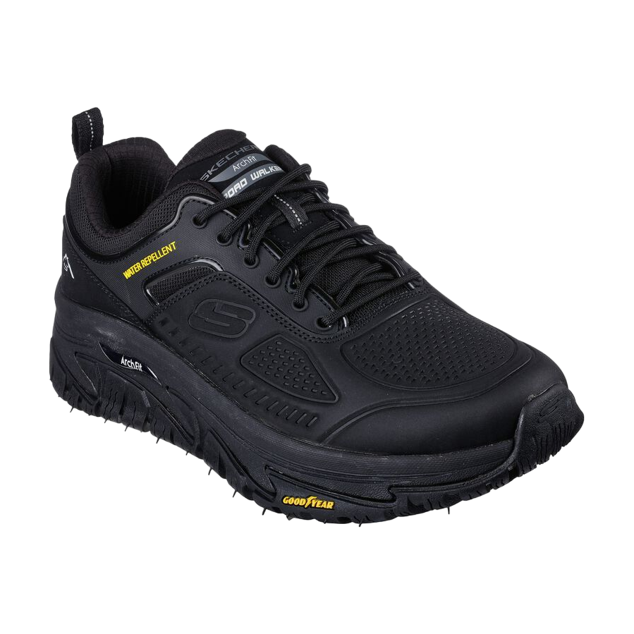 Skechers scarpa da outdoor da uomo Relaxed Fit Arch Fit Road Walker Recon 237333/BBK nero