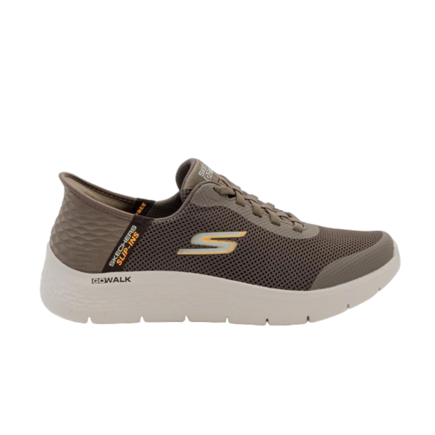 Skechers scarpa sneakers da uomo go Walk Flex Hands Up 216324/BRN marrone