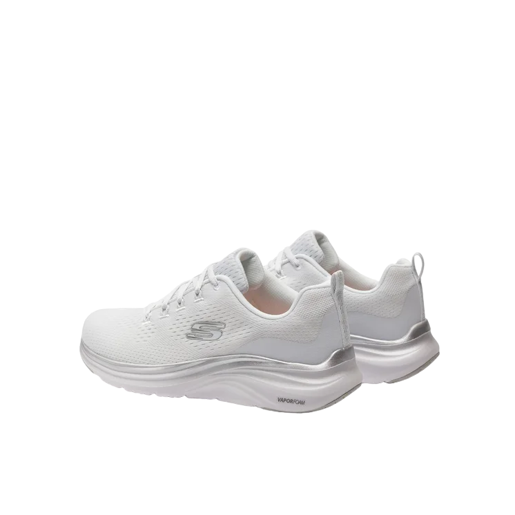 Skechers scarpa sportiva da donna Vapor Foam Midnight Glimmer 150025/WSL bianco-argento